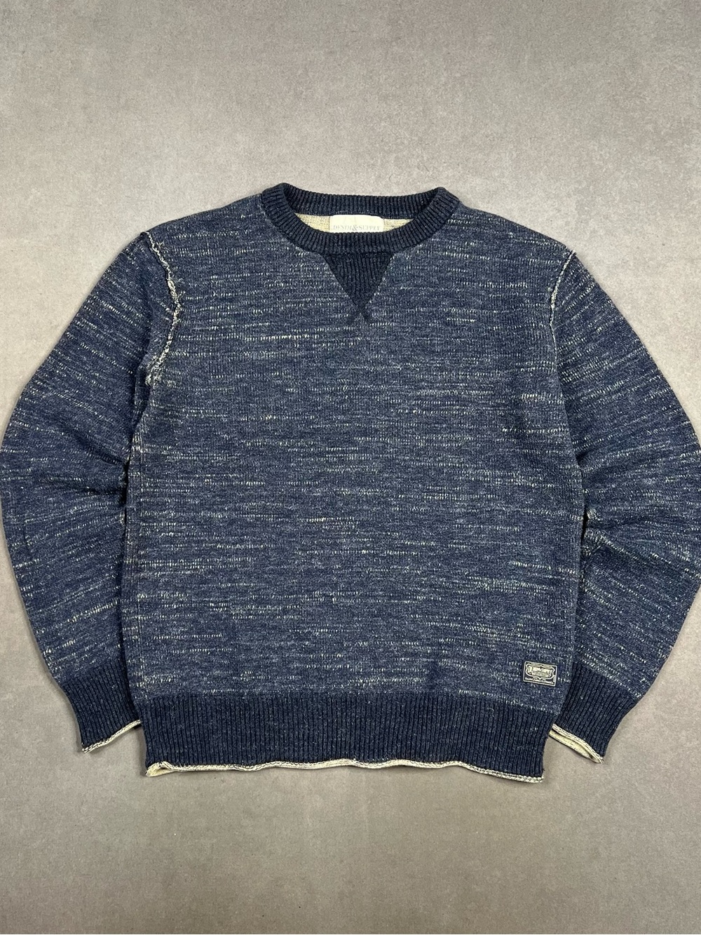 Denim & Supply Ralph Lauren Navy Heather Marled Crewneck Sweater